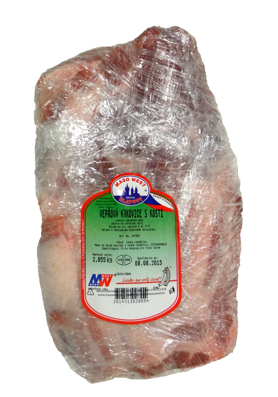 Steinhauser Vepřová krkovice s kostí vis chlaz. váž. cca 4 kg