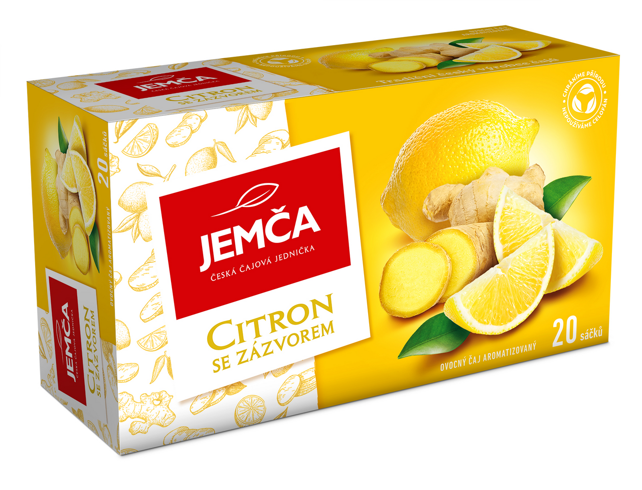JEMČA Čaj citron/zázvor 6 x 40 g