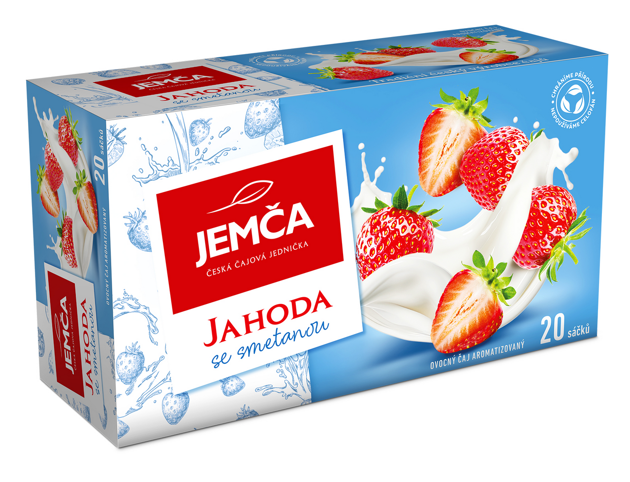 JEMČA Čaj Jahoda se smetanou 6 x 40 g