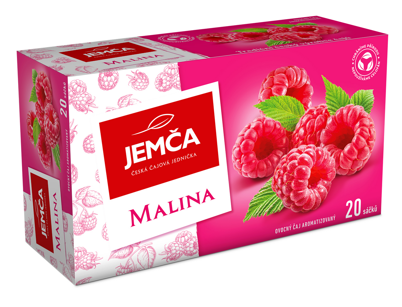 JEMČA Čaj Malina 6 x 40 g