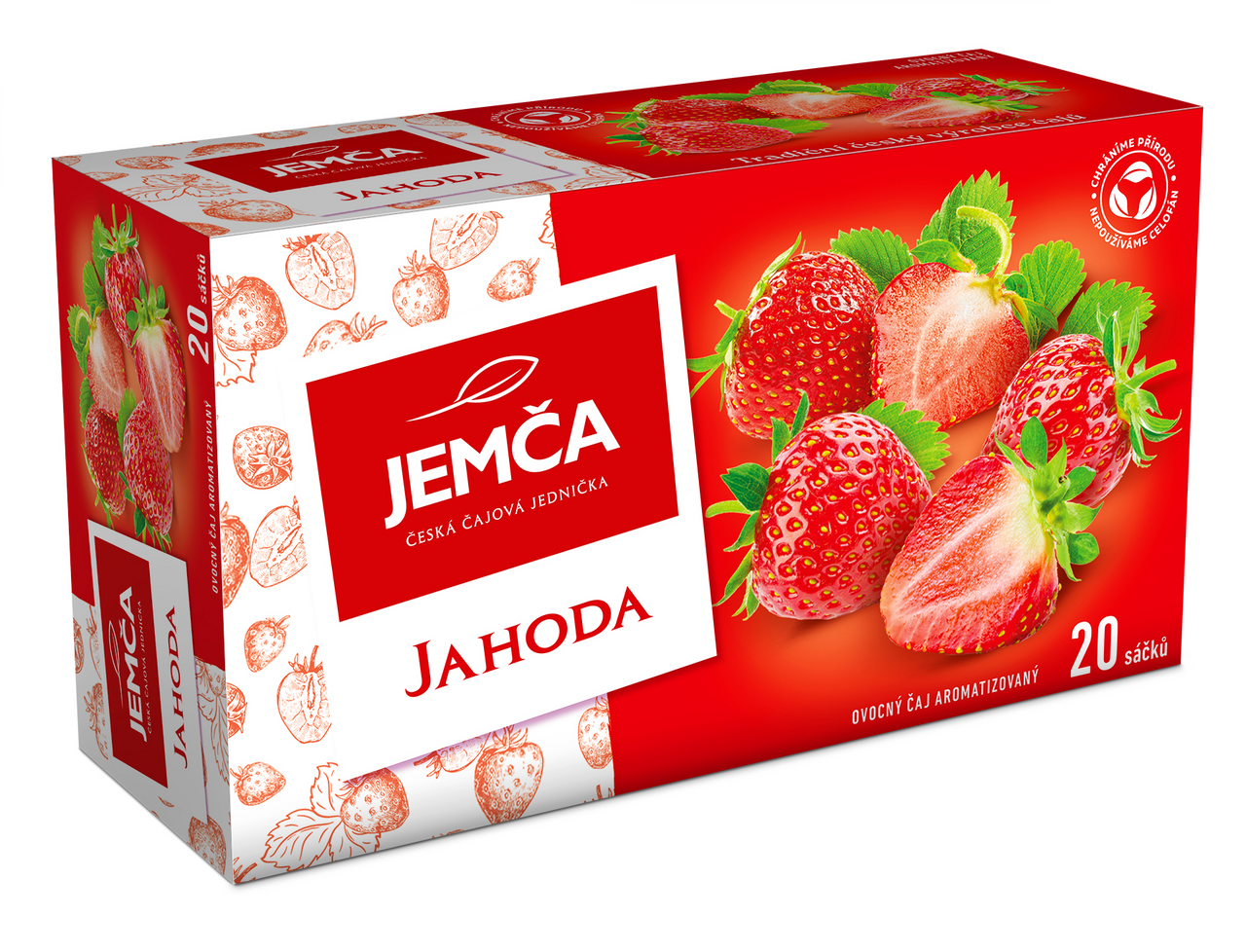 JEMČA Čaj jahoda 6 x 40 g