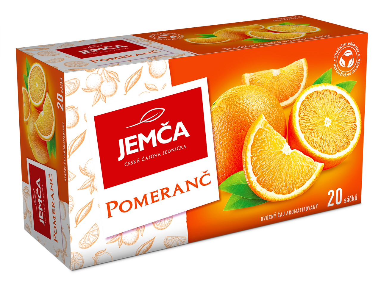 JEMČA Čaj pomeranč 6 x 40 g