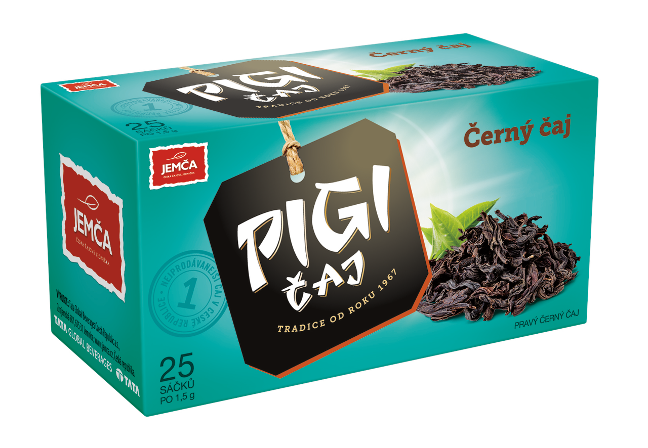 JEMČA Pigi černý čaj 6 x 37,5 g