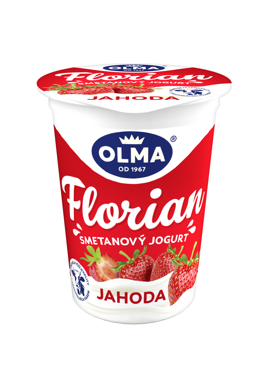 OLMA Florian jogurt smetanový jahoda chlaz. 20 x 150 g