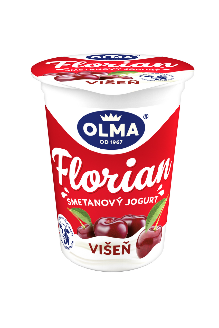 OLMA Florian jogurt smetanový višeň chlaz. 20 x 150 g