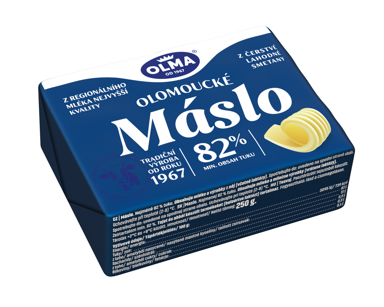 OLMA Máslo 82 % chlaz. 40 x 250 g
