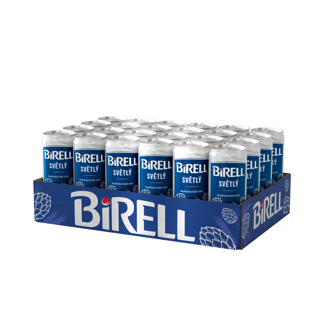 BIRELL Světlý Pivo nealkoholické 24 x 330 ml plech