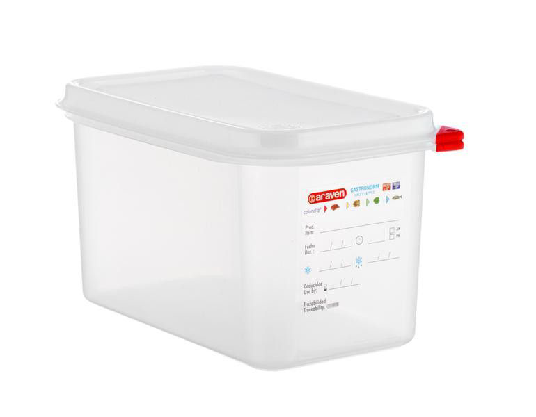 araven Nádoba s víkem HACCP GN1/4 150 mm 4,3 L plast 1 ks