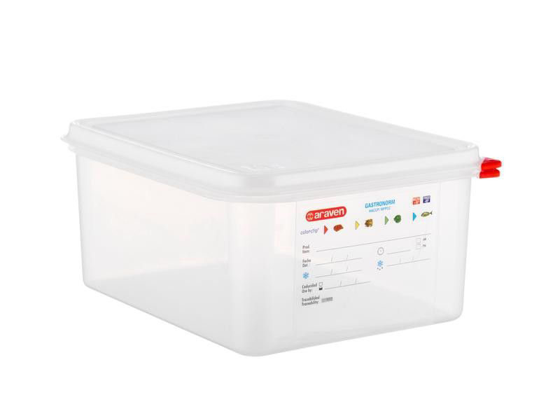araven Nádoba s víkem HACCP GN1/2 150 mm 10 L plast 1 ks