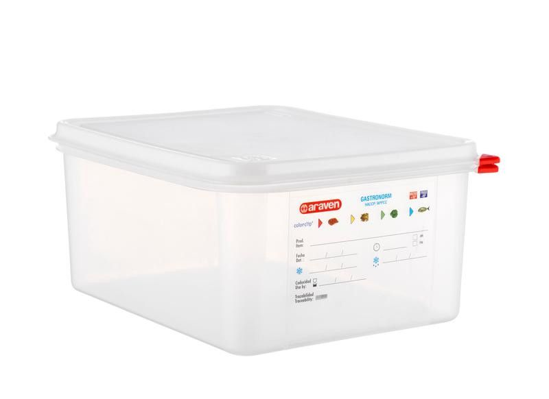 araven Nádoba s víkem HACCP GN1/2 200 mm 12,5 L plast 1 ks