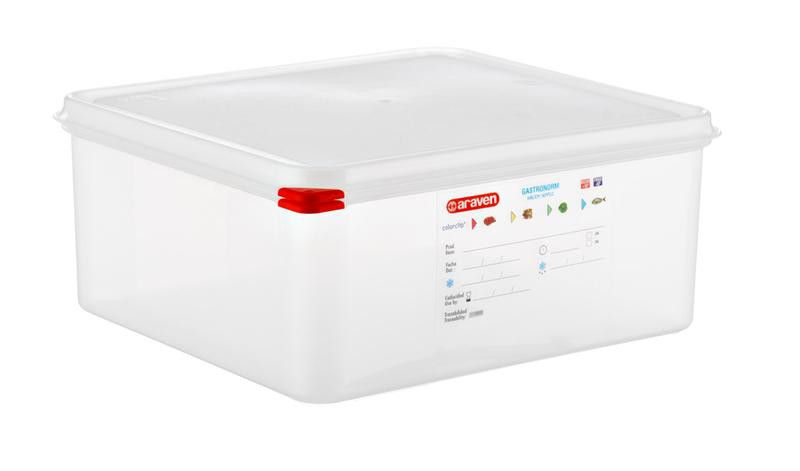 araven Nádoba s víkem HACCP GN2/3 150 mm 13,5 l plast 1 ks