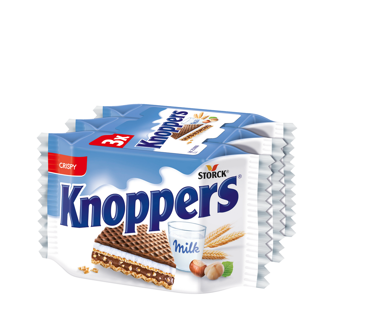 Knoppers oplatky Tripack 3 x 25 g