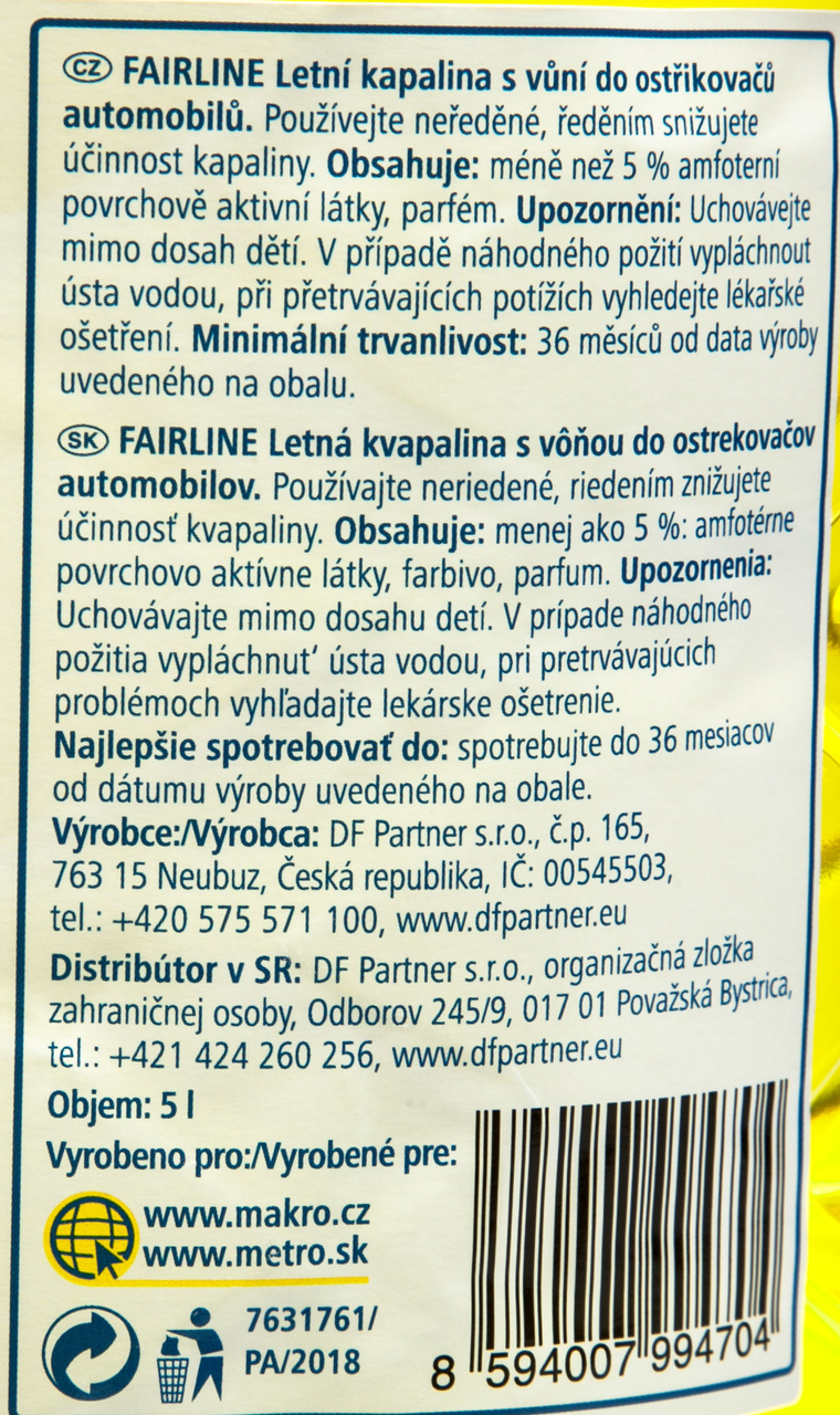 FAIRLINE Letní směs 5 l 1 ks