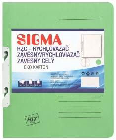 SIGMA Desky - rychlovazač závěsný RZC zelené 10 ks