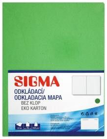 SIGMA Desky Odkládací mapa 250 zelené 10 ks