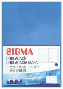 SIGMA Desky Odkládací mapa 253 modré 10 ks