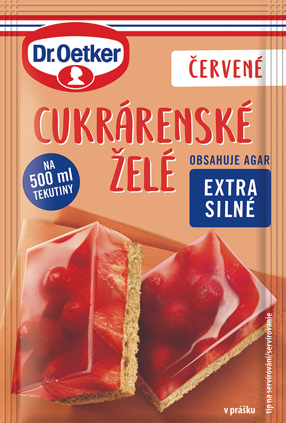 Dr. Oetker Cukrářské želé červené 36 x 10 g