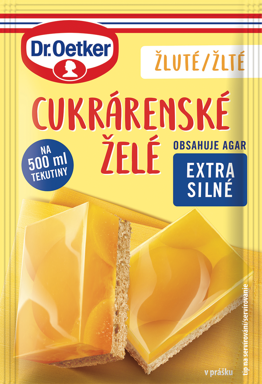 Dr. Oetker Cukrářské želé žluté 36 x 10 g
