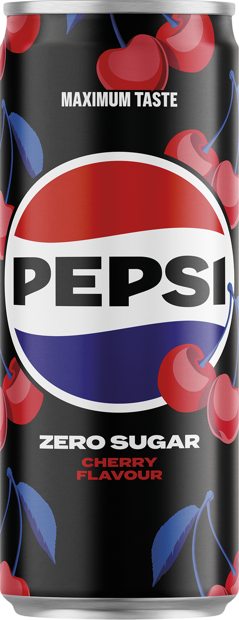 PEPSI Zero Cherry 330 ml plech