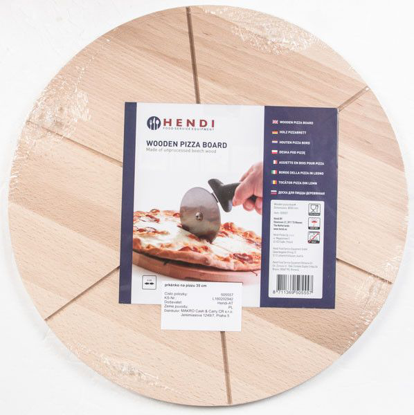 HENDI Deska na pizzu 35 cm s drážkami 1 ks