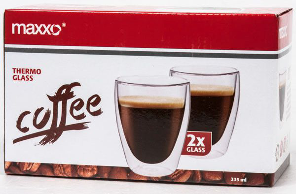 MAXXO Šálek dvoustěnný Coffee 235 ml 2 ks