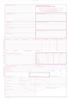 OPTYS Mezinárodní list CMR 5listů 10 ks