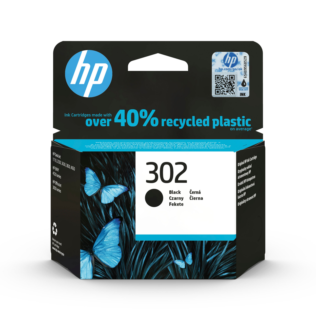 HP 302 Cartridge black 1 ks