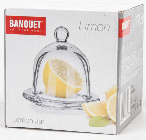 Talířek s poklopem Limon skleněný 9,5 cm 1 ks