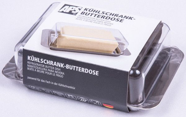 APS Dóza na máslo plast nerezová 15 x 9,5 cm 1 ks