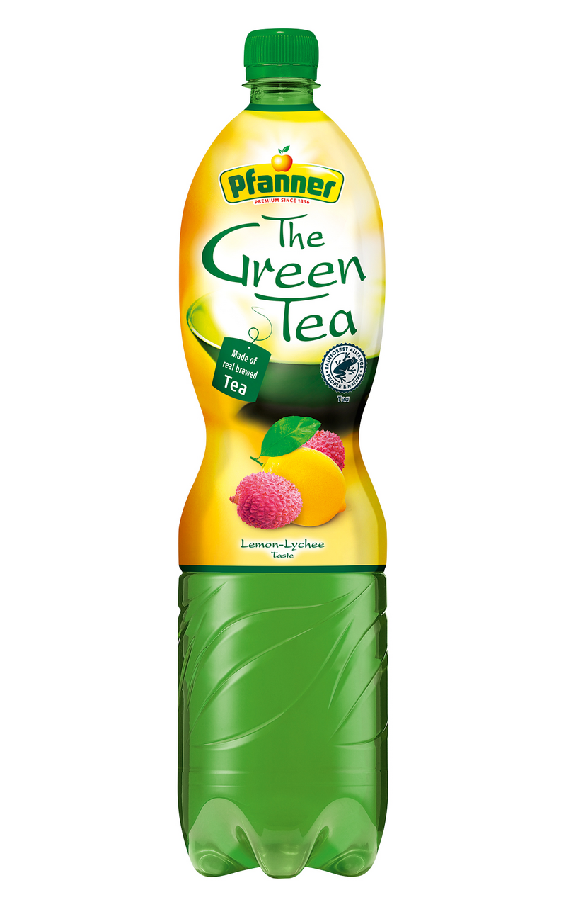 Pfanner Čaj ledový zelený citron liči 6 x 1,5 l