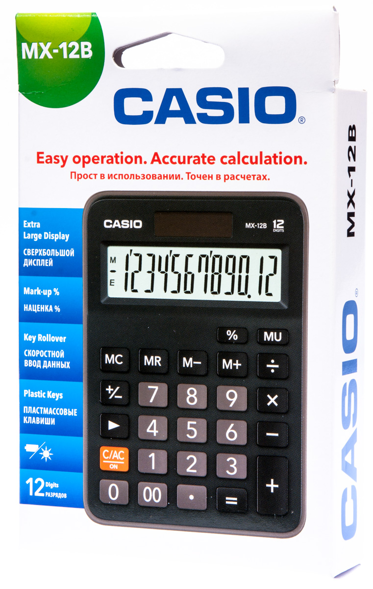 CASIO Kalkulátor MX12B 1 ks