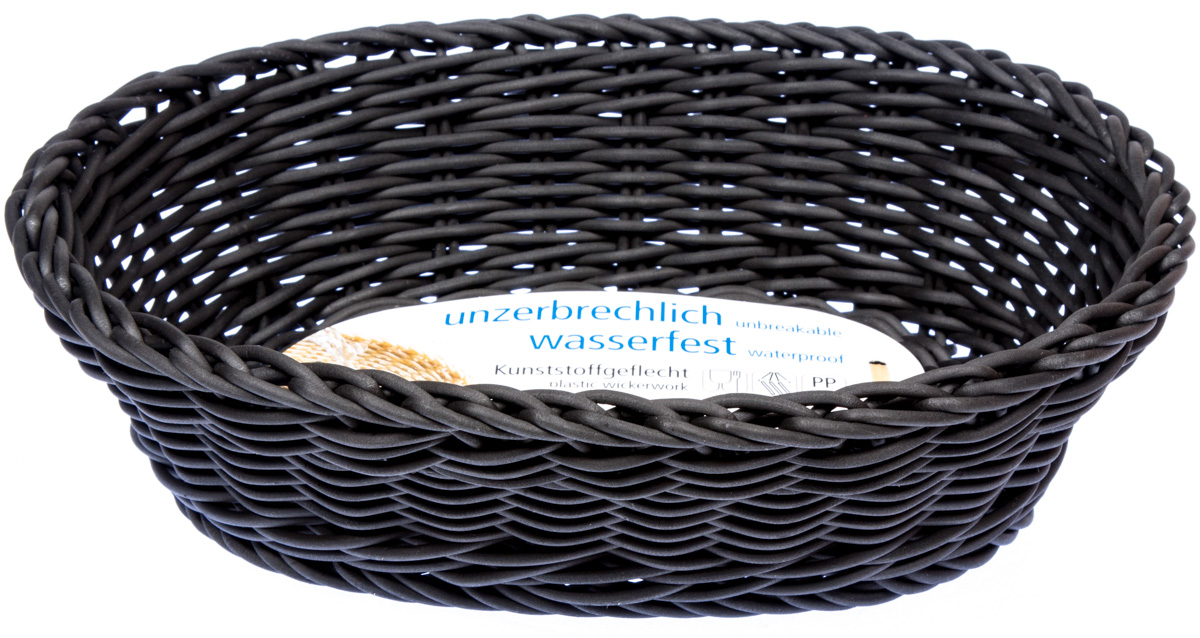 APS Koš oválný plastový 19 x 28 cm černý 1 ks