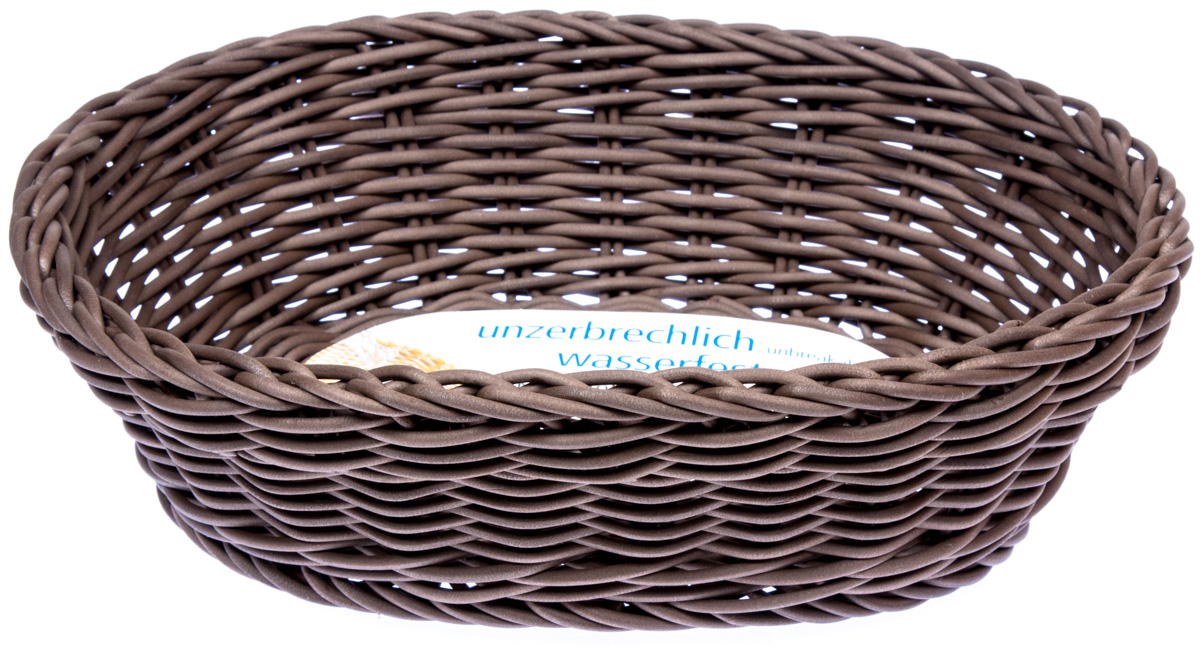 APS Koš oválný plastový 19 x 28 cm hnědý 1 ks