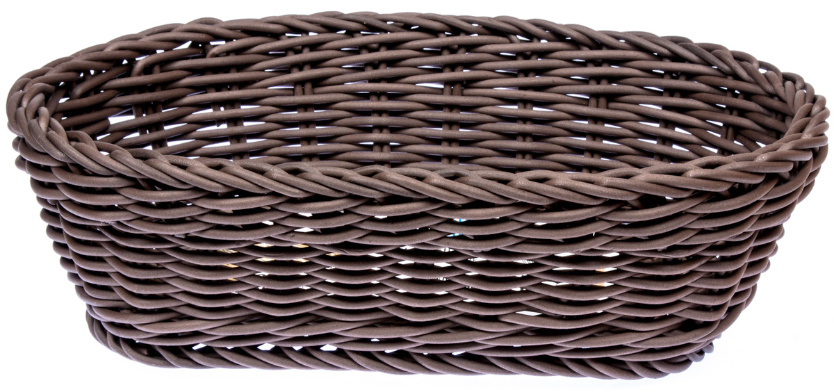 APS Koš plastový oválný 16 x 18 cm hnědý 1 ks