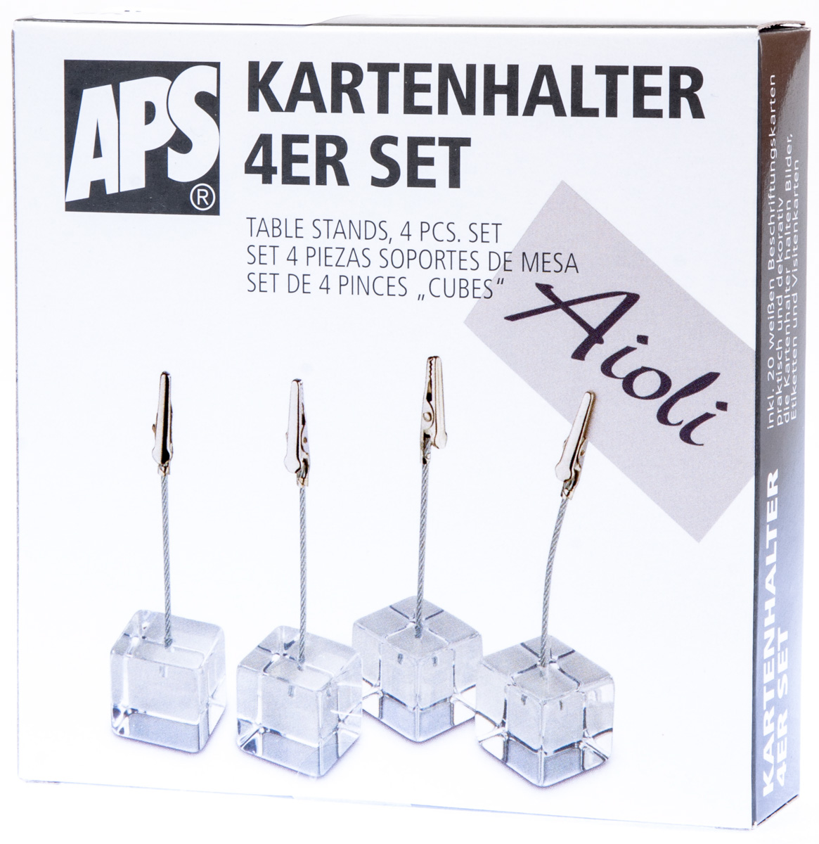 APS Stojan na stůl Cube 4 ks