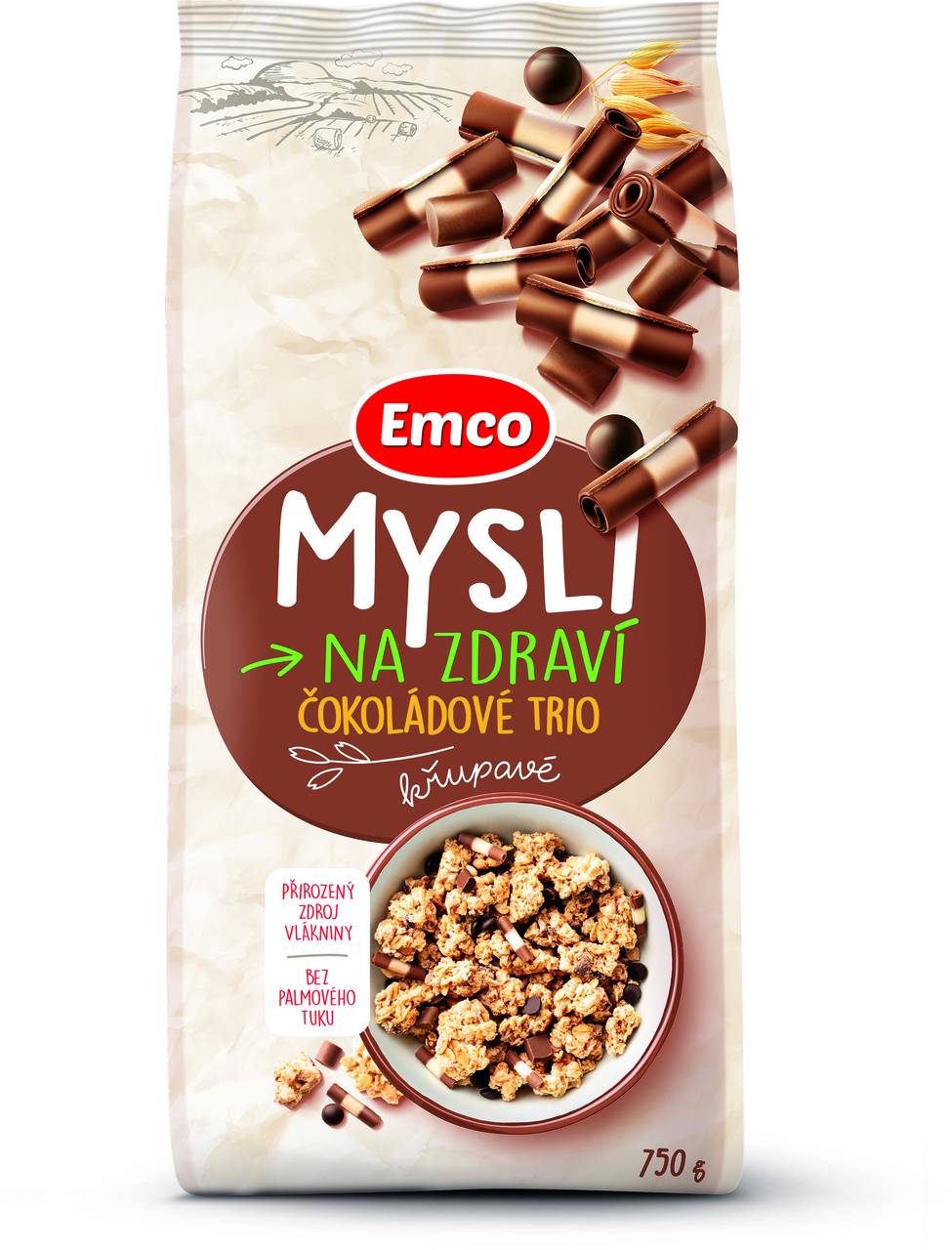 Emco Mysli čokoládové trio 750 g