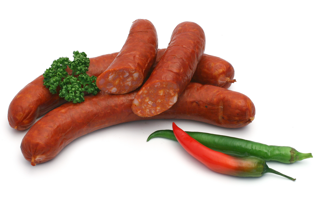 Klobása budějcká chlaz. váž. cca 1 kg