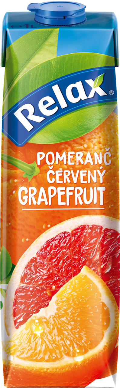 Relax Červený grep 100 % 12 x 1 l