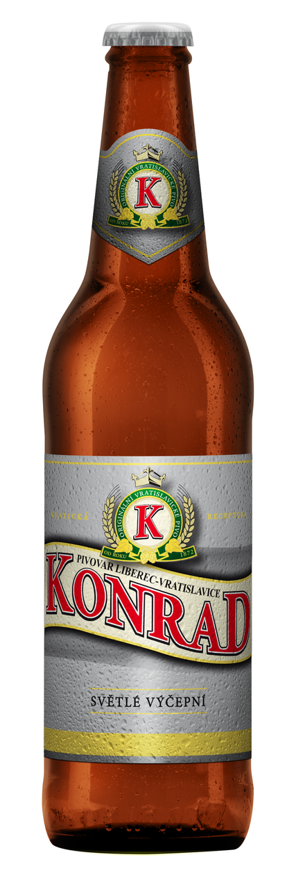 Konrad Pivo světlé výčepní 20 x 500 ml vratná láhev