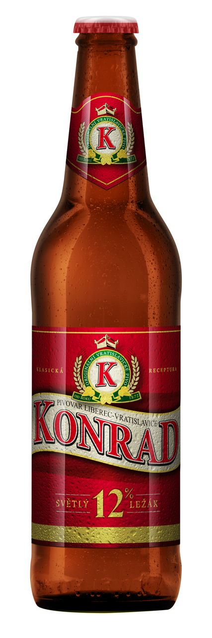 Konrad Pivo světlý ležák 12° 20 x 500 ml vratná láhev