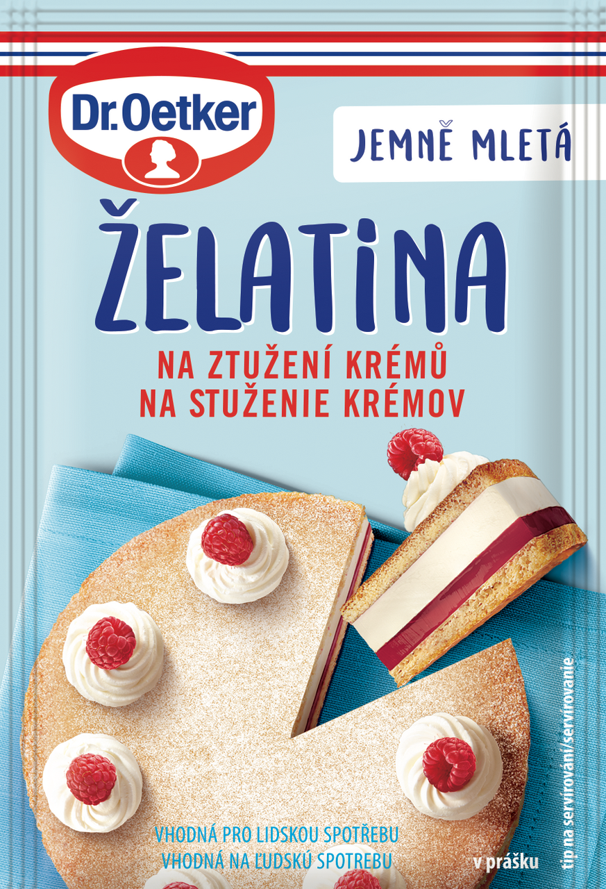 Dr. Oetker želatina čirá pro ztužení krému 20 x 20 g