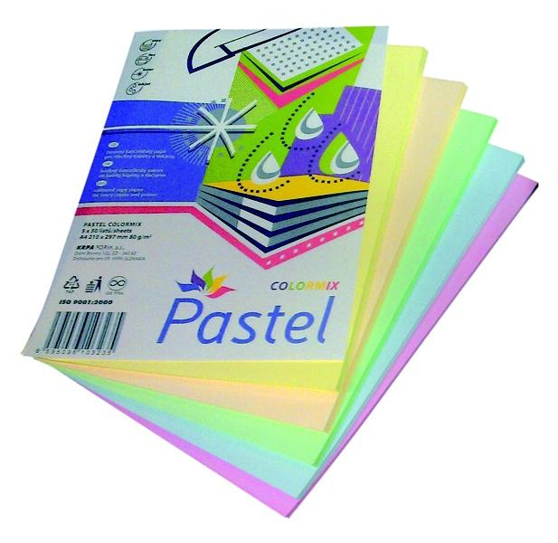 PASTELÁKOVI Papír Color mix pastelové barvy 250 listů 1 ks