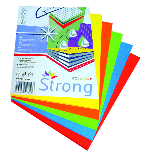 PASTELÁKOVI Papír Color mix syté barvy 250 listů 1 ks