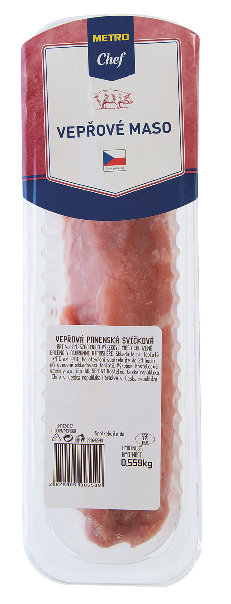 METRO Chef Vepřová panenská svíčková CZ kuch. úpr. chlaz. 1 ks