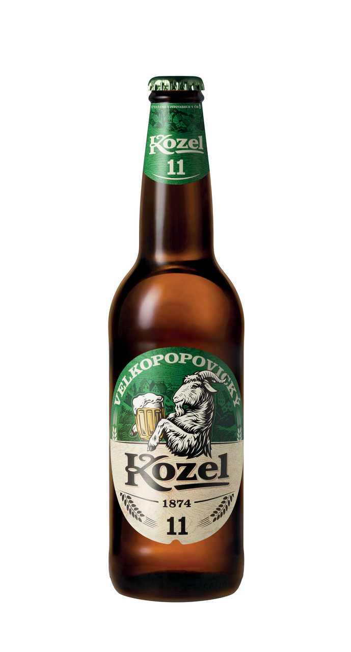 VELKOPOPOVICKÝ Kozel Pivo Ležák světlý 11° 20 x 500 ml vratná láhev