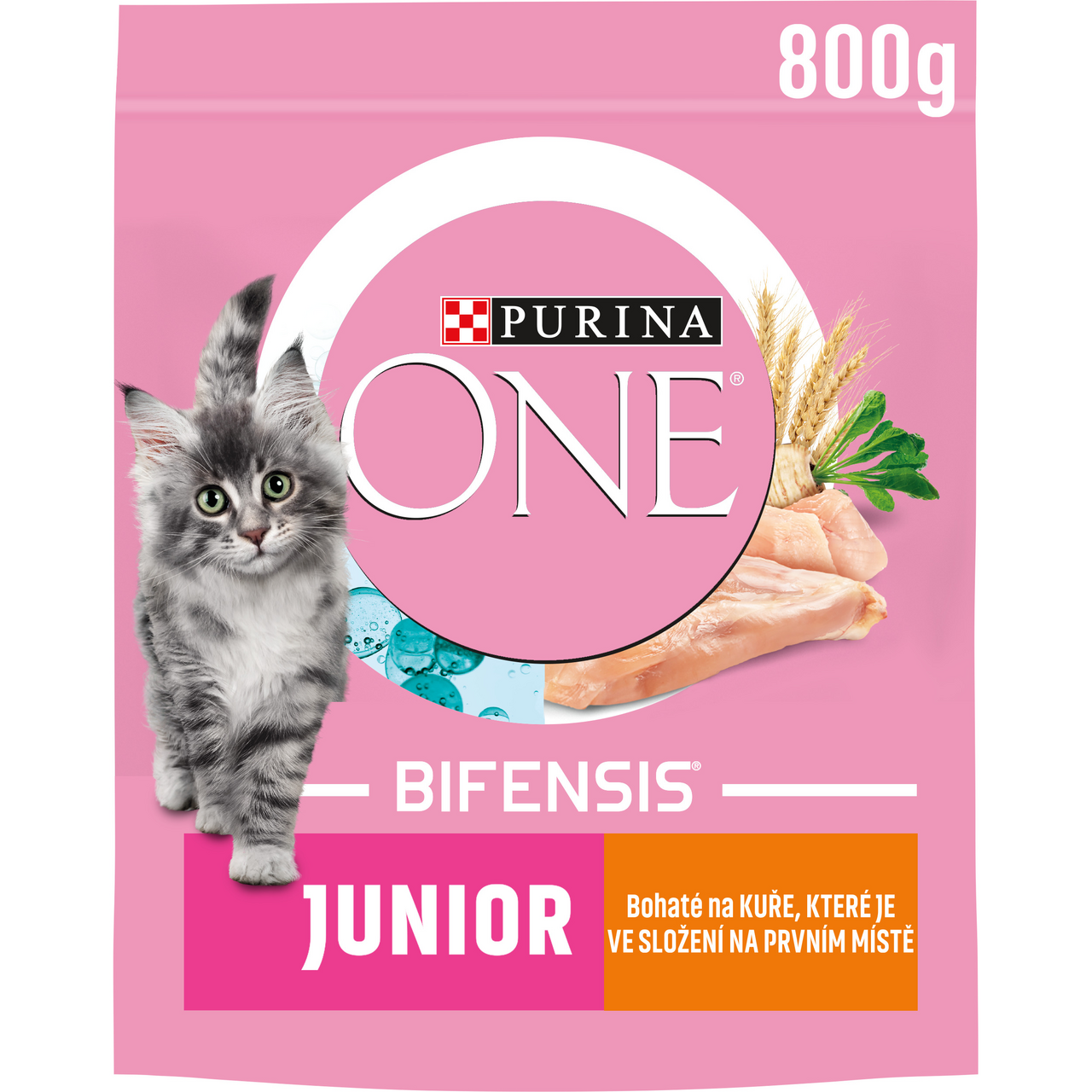 Purina ONE Bifensis Junior granule pro koťata kuře 800 g