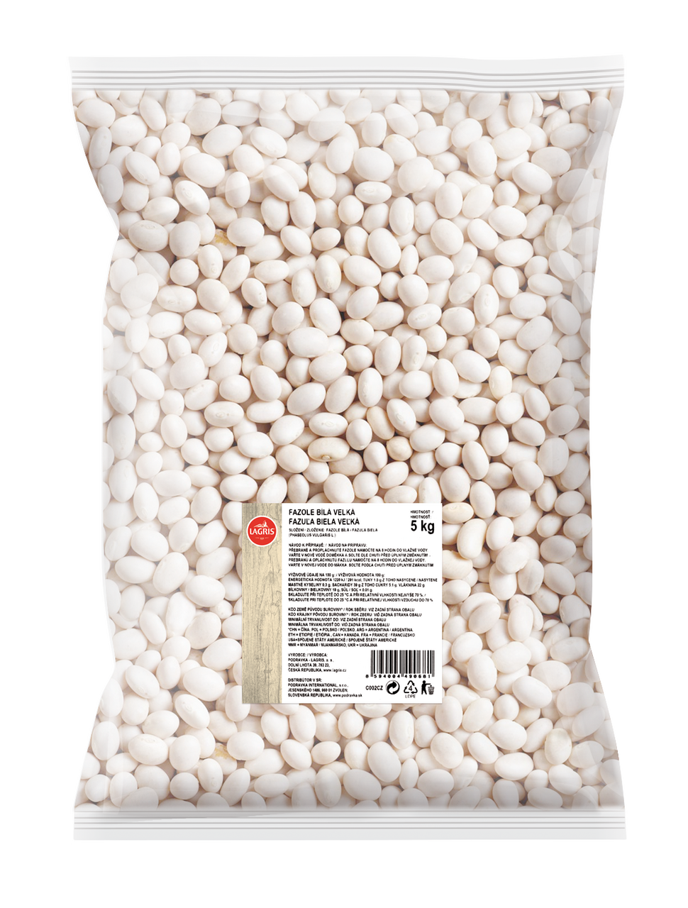 LAGRIS Fazole bílá velká 5 kg