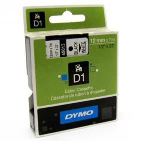 DYMO Páska Letratag 12mm/7m černá na bílé 1 ks