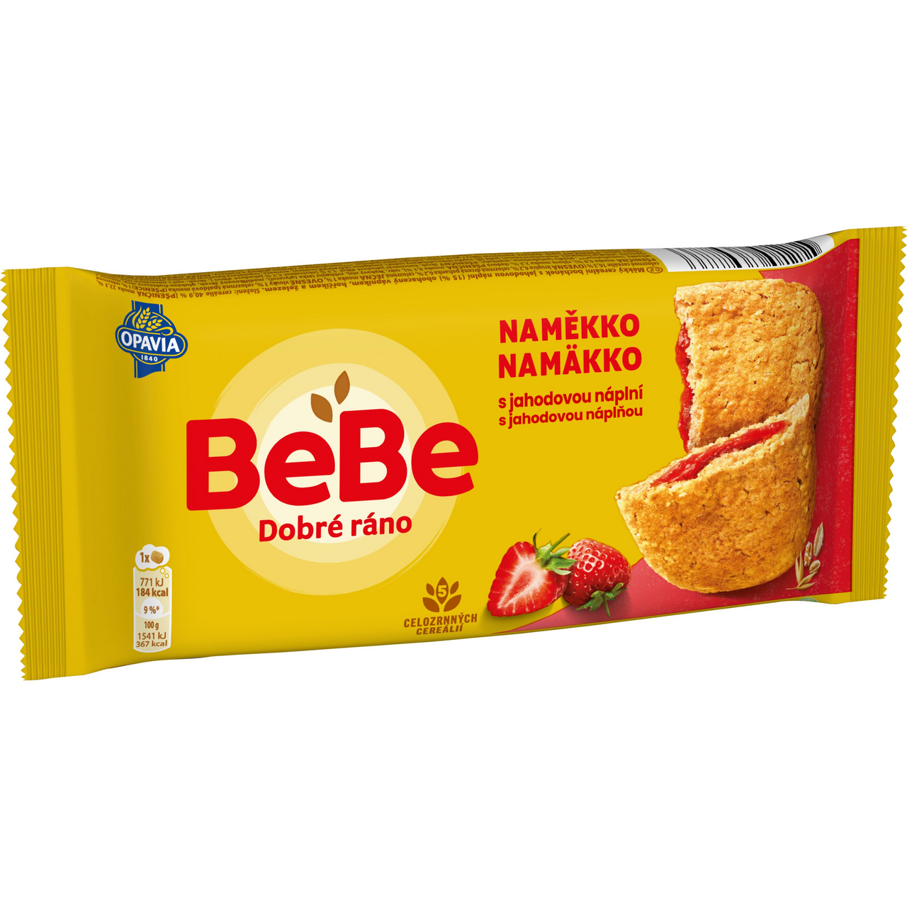 OPAVIA BeBe Dobré ráno NaMěkko s jahodovou náplní 14 x 50 g