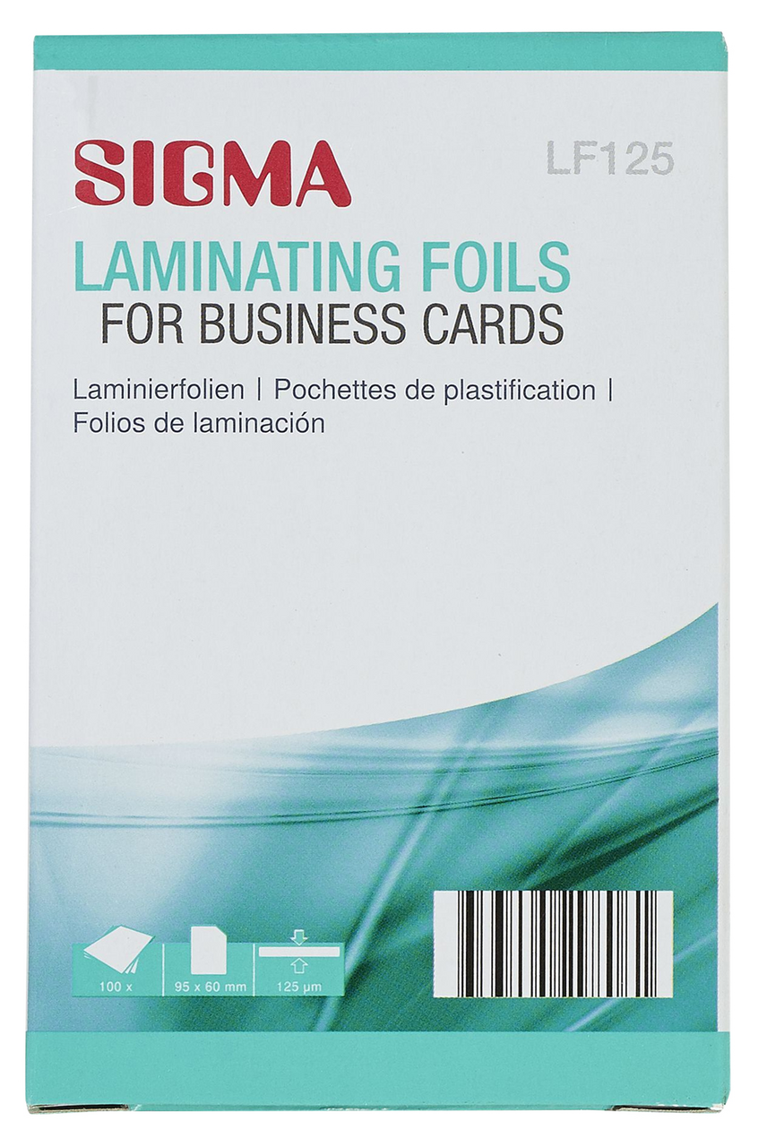 SIGMA Fólie do laminátoru LF125 95 x 60 mm 1 ks